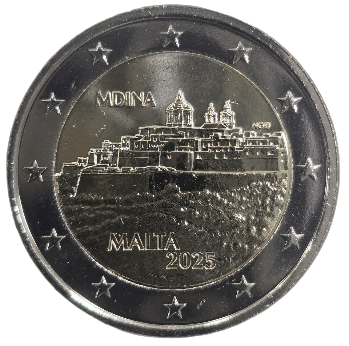 2 euros conmemorativa Ciudades amuralladas de Malta - Mdina